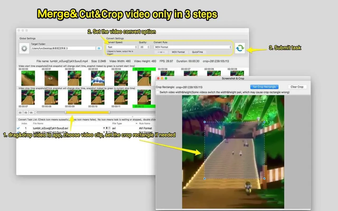 Video Cut Crop Join 视频剪辑合并软件